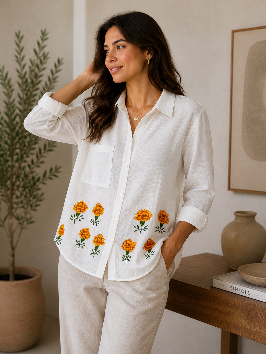 Marigold Bloom Shirt