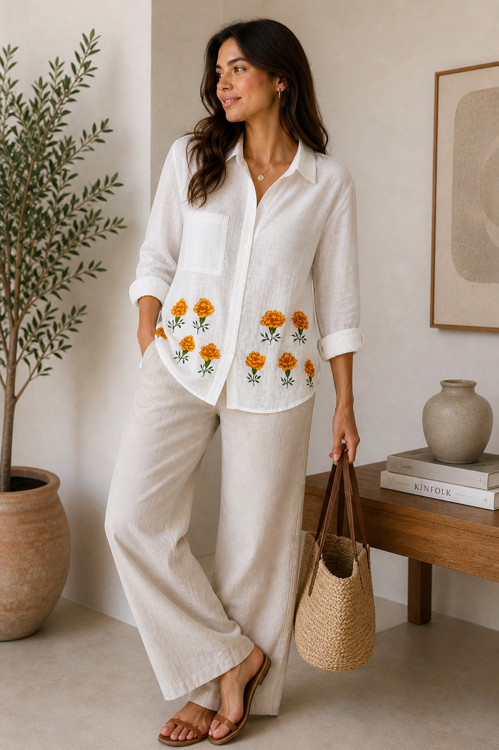 Marigold Bloom Shirt