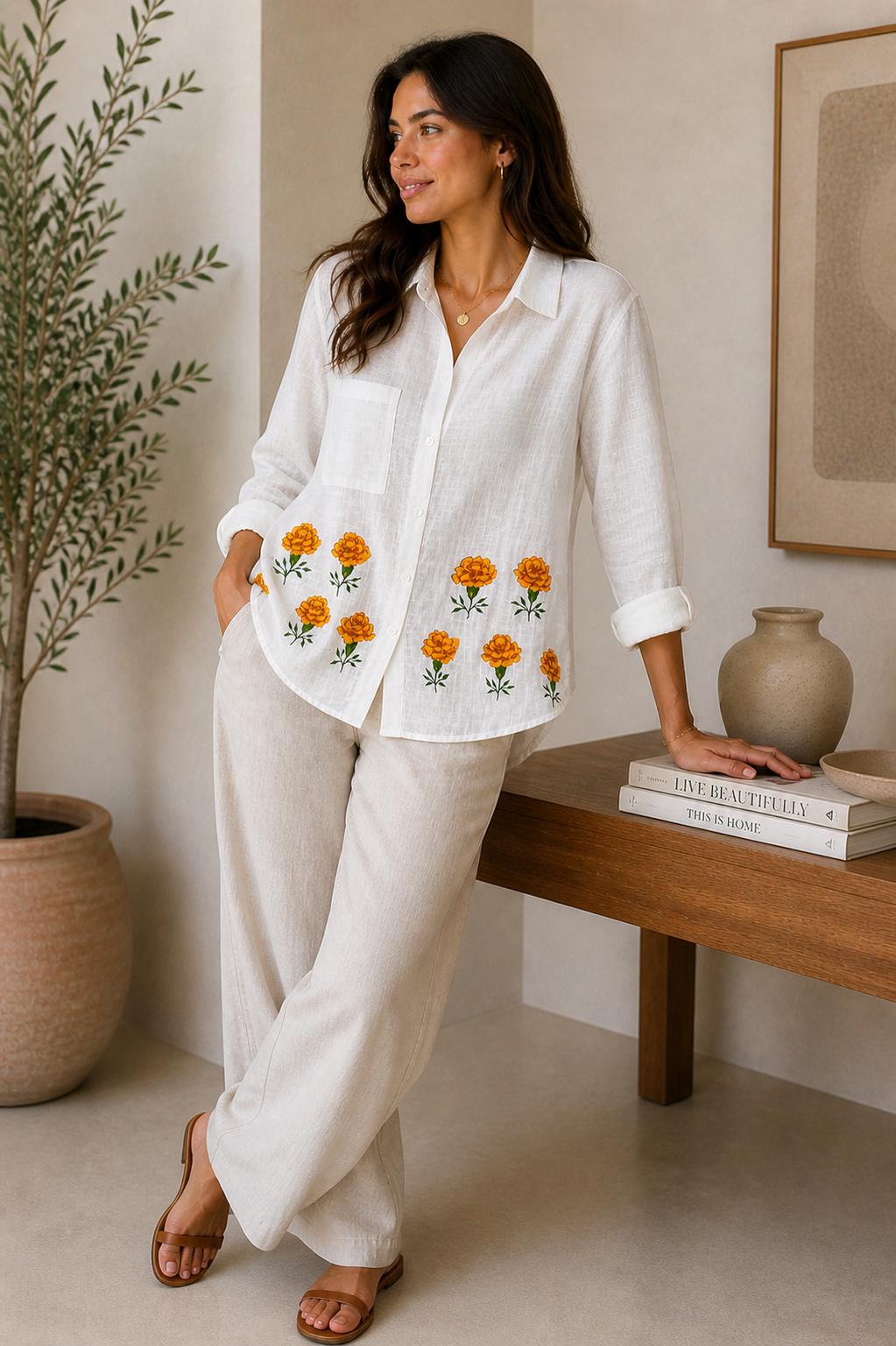 Marigold Bloom Shirt